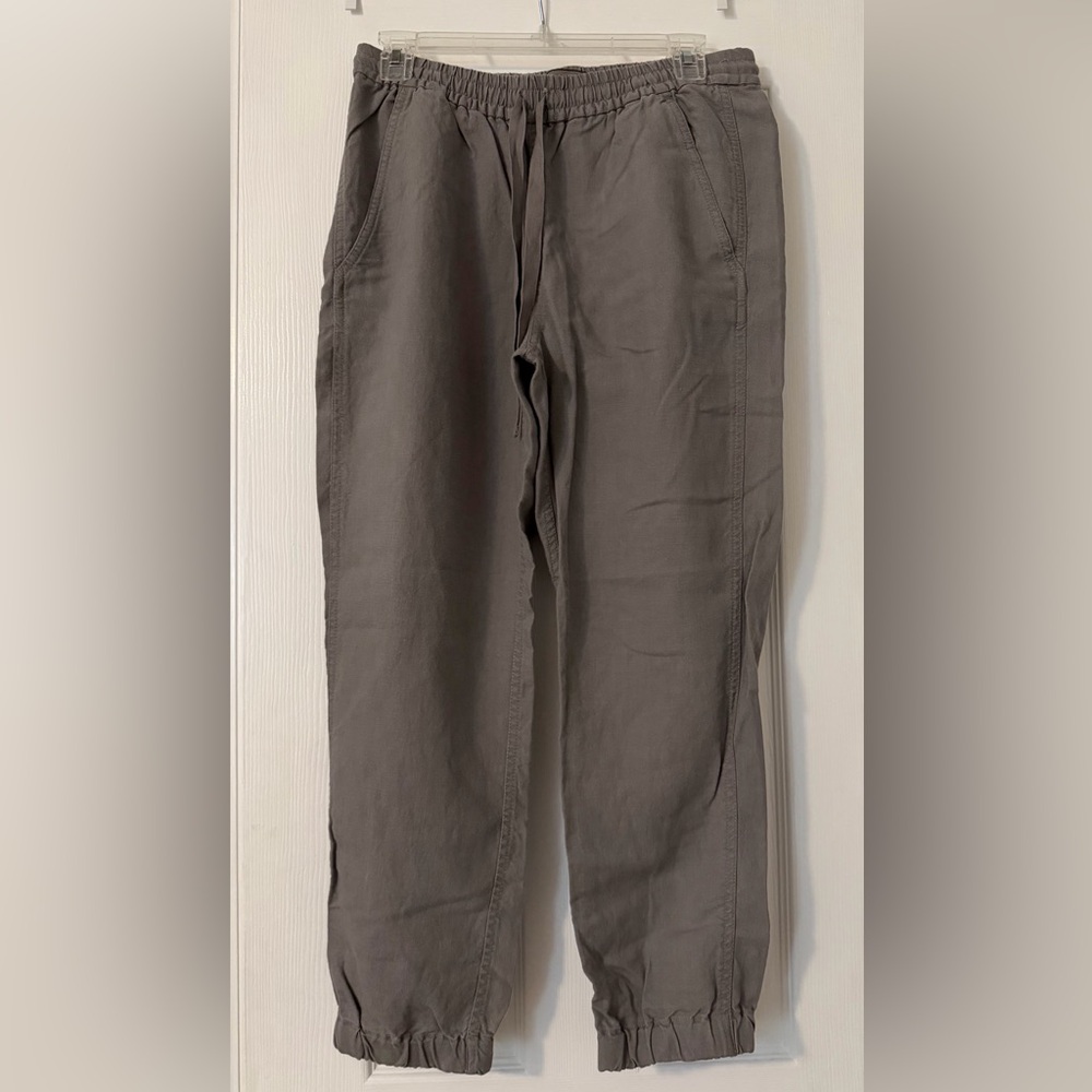 Women’s NWOT Point Sur (J Crew)  Gray Linen Joggers